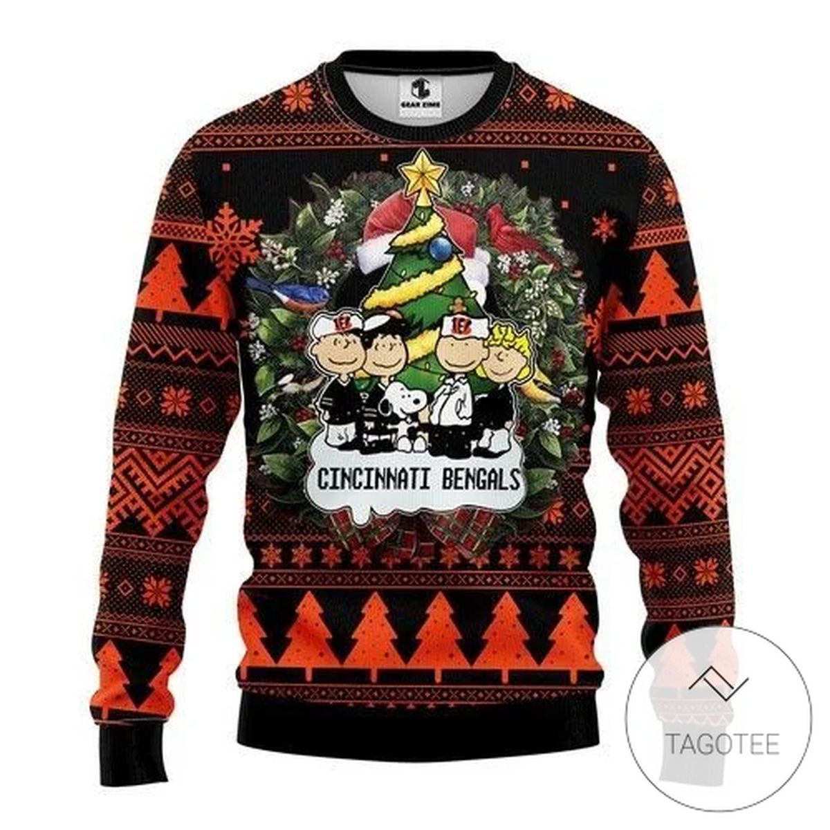 Cincinnati Bengals Sweatshirt Knitted Ugly Christmas Sweater