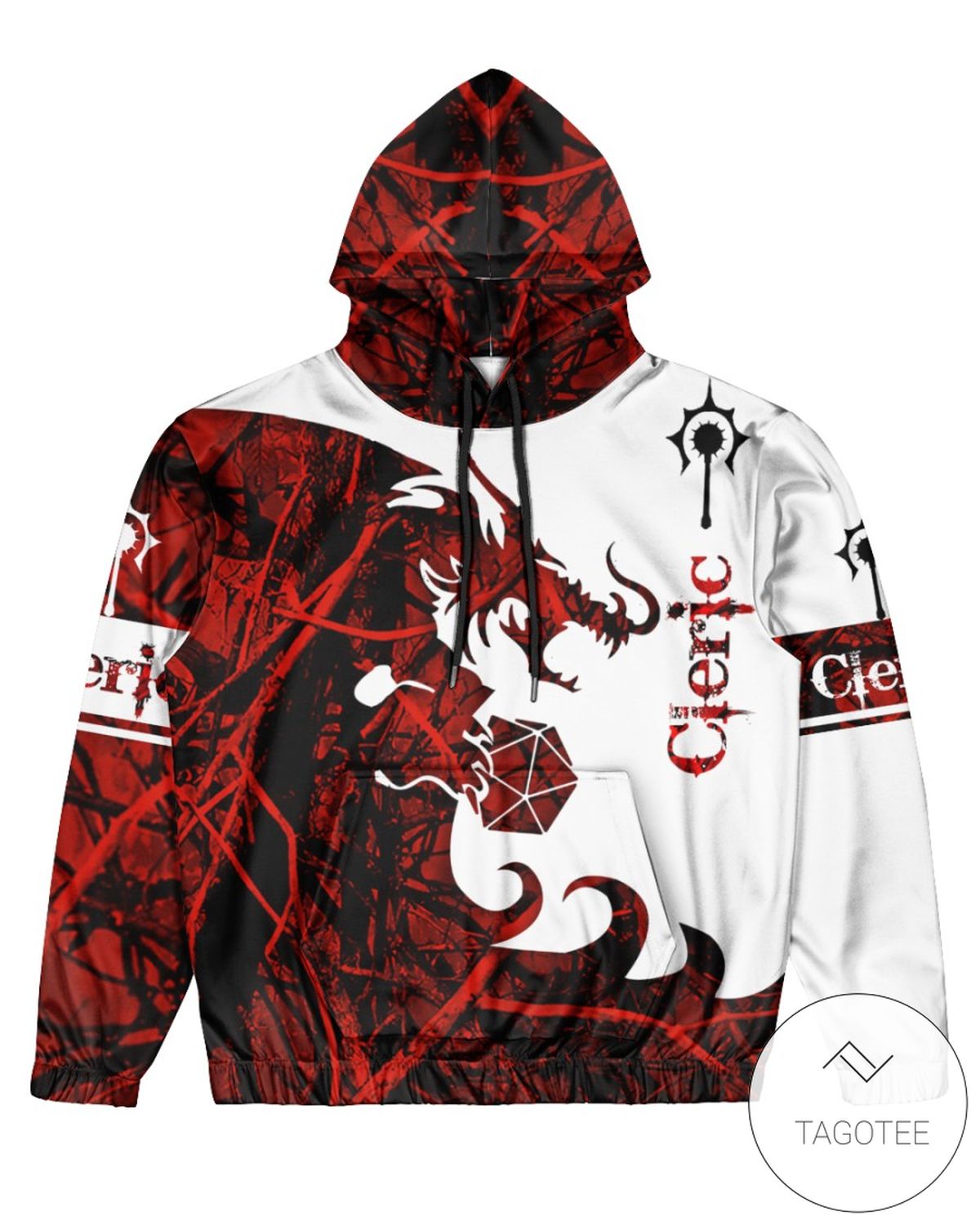 Cleric Dungeons And Dragons Red Camo 3d Hoodie