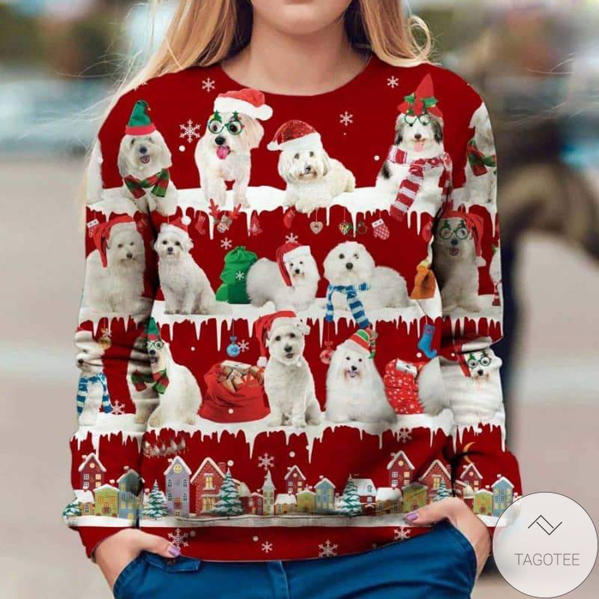 Coton de Tulear Snow Christmas Premium Sweatshirt