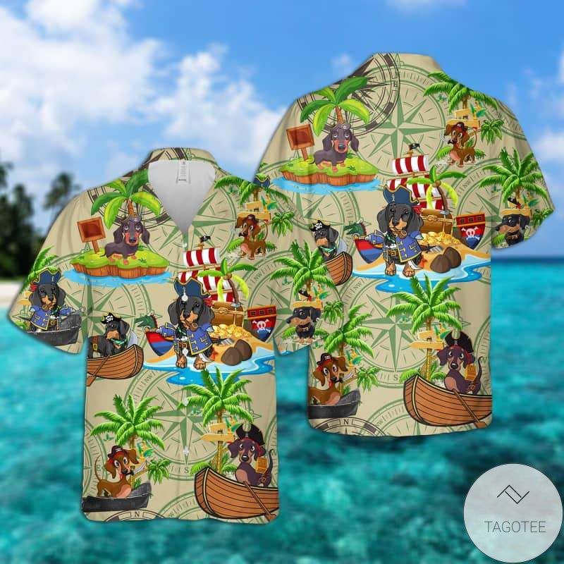 Dachshund - Pirates Hawaiian Shirt