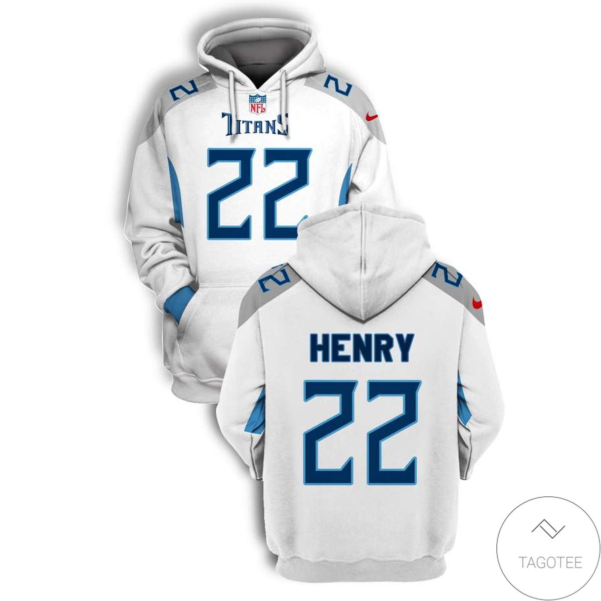 Derrick Henry 22 Titans Branded Unisex 3d Hoodie