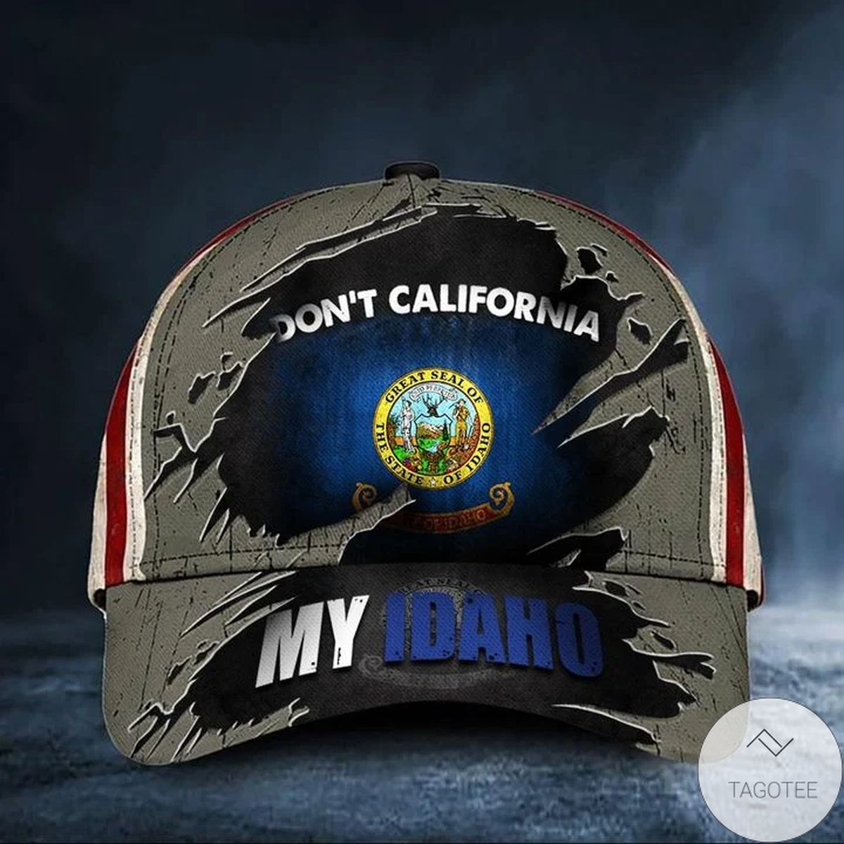 Don't California My Idaho Hat Vintage American Flag Cap Honoring Idaho State Merchandise