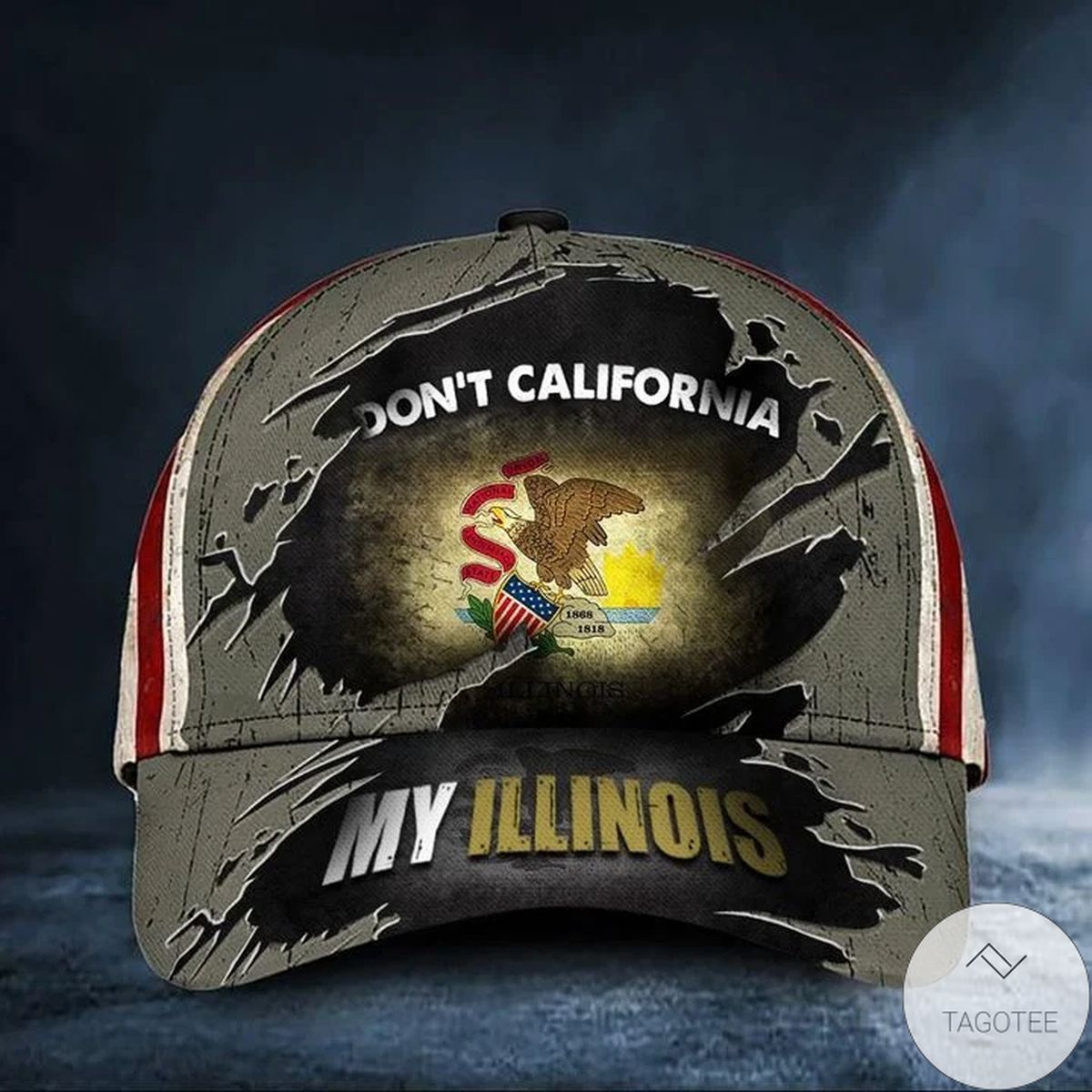 Don't California My Illinois Cap Vintage American Flag Hat Mens Unique Friends Gift Ideas