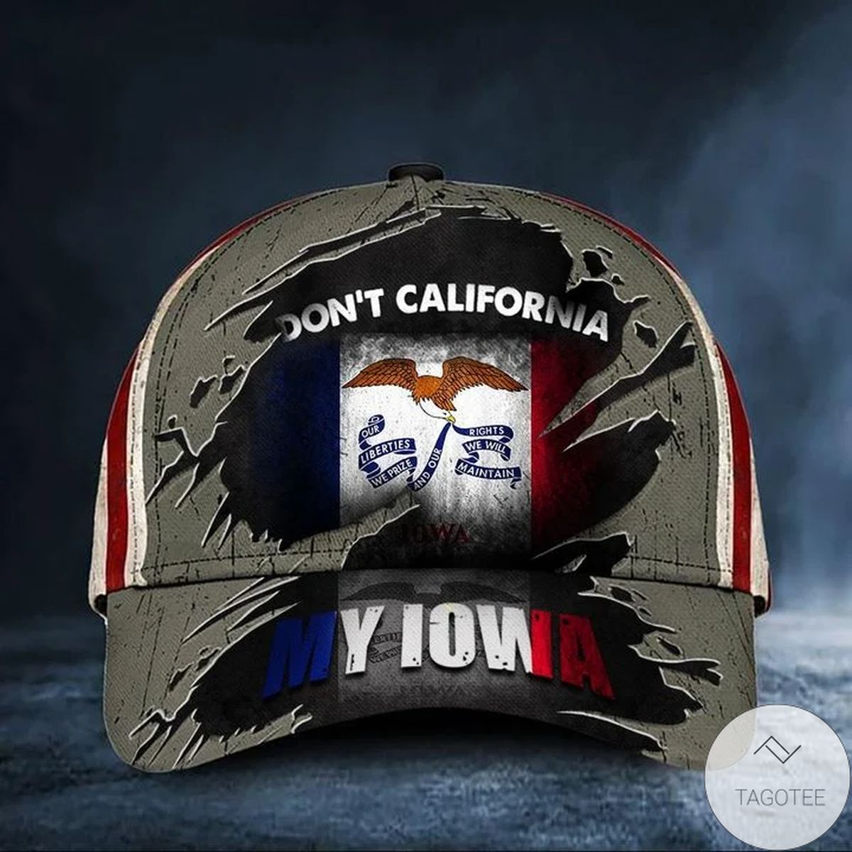 Don't California My Iowa Cap Vintage USA Flag Hat Unique Iowa Gift Ideas For Dad Brothers