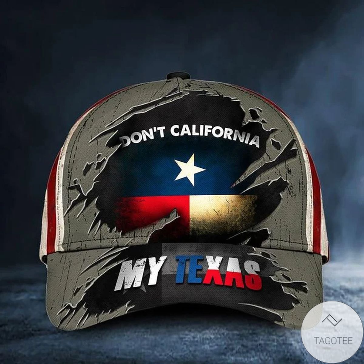 Don't California My Texas Hat Vintage American Flag Cap Patriotic Texas Proud State Merch