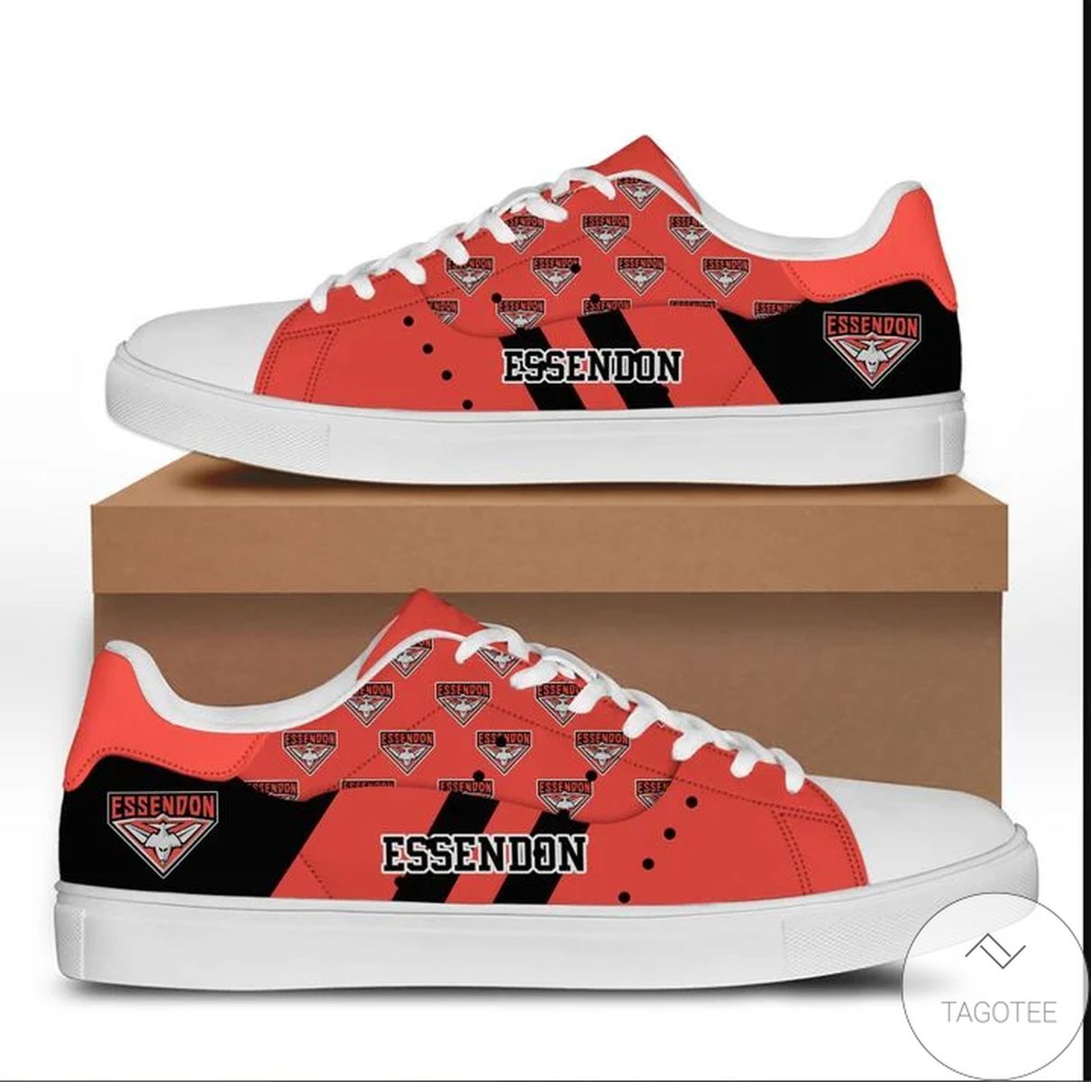 Essendon Mini Logo Stan Smith Shoes