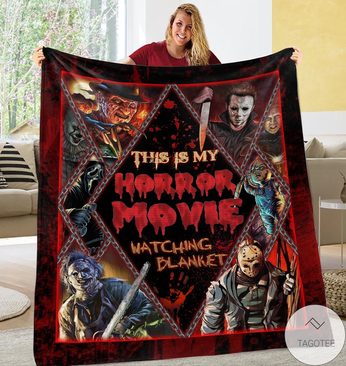 Freddy Krueger Jason Voorhees This Is My Horror Movie Watching Blanket