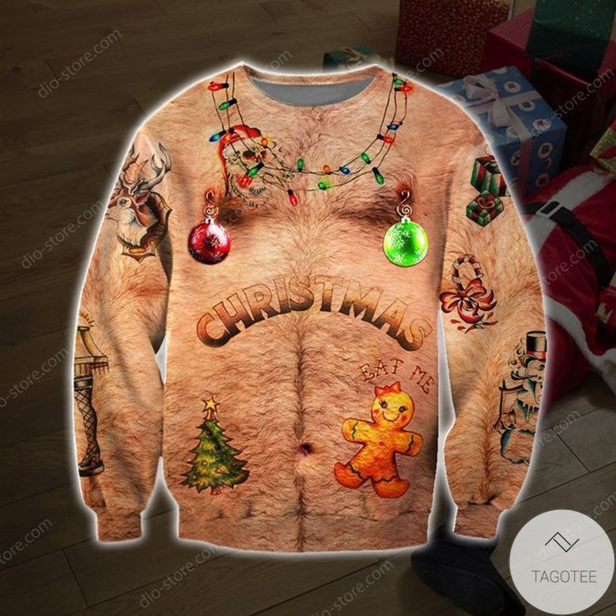 Funny Santa 3d Print Ugly Christmas Sweater