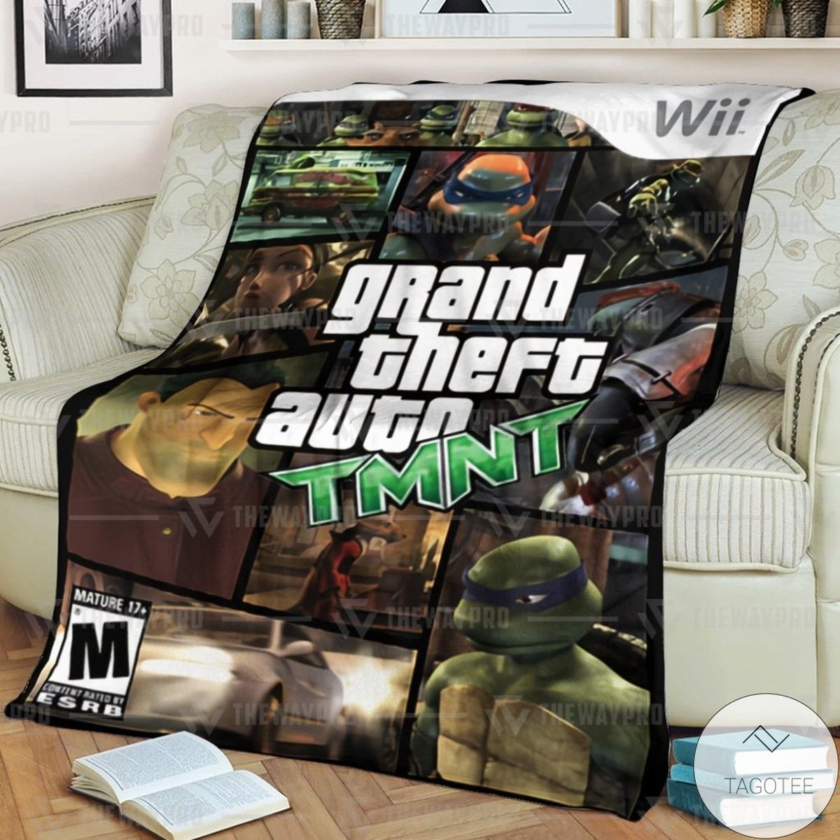 Game Grand Theft Auto Teenage Mutant Ninja Turtles Blanket