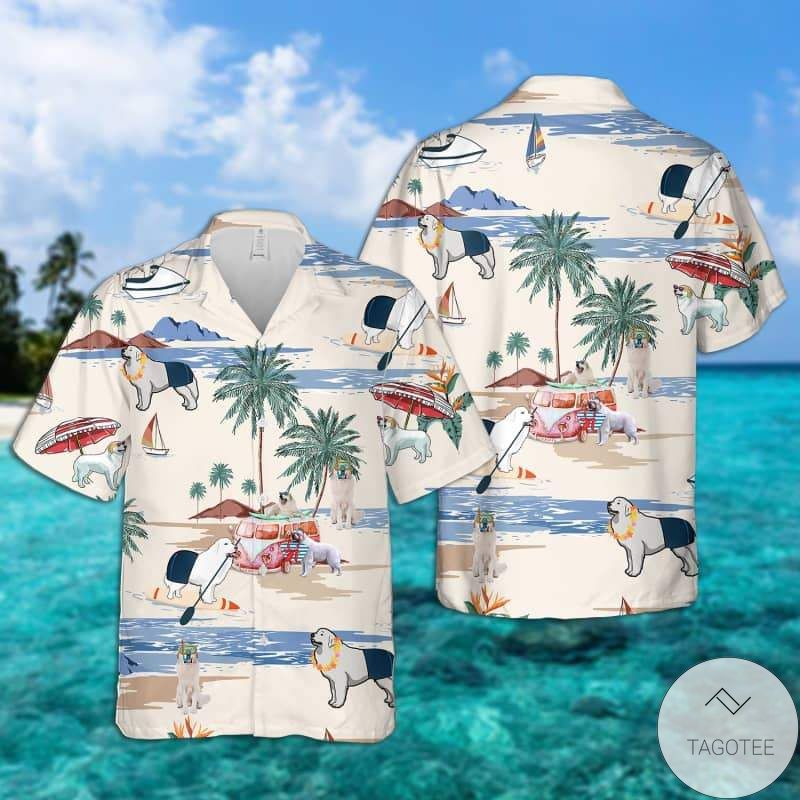 Great Pryrenees Summer Beach Hawaiian Shirt