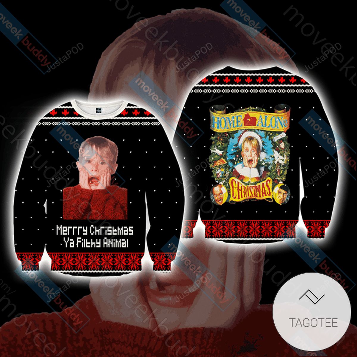 Home Alone Merrry Christmas Ya Filthy Sweatshirt Knitted Ugly Christmas Sweater