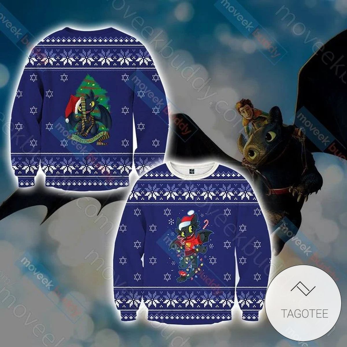 How To Train Your Dragon Sweatshirt Knitted Ugly Christmas Sweater