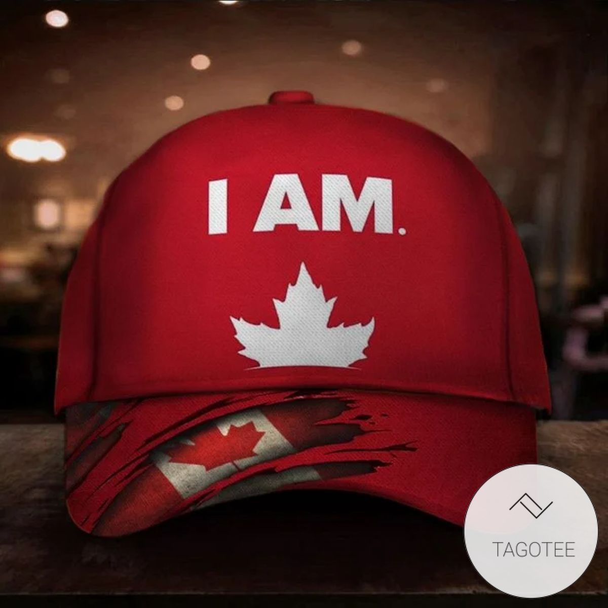 I Am Canadian Patriotic Canada Flag Baseball Cap