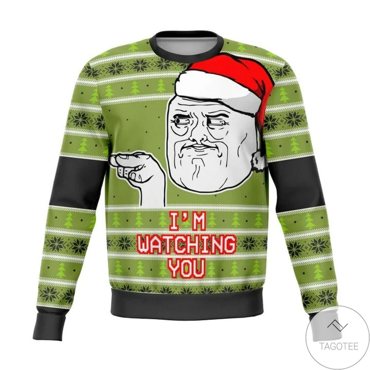 I'm Watching You Meme Ugly Christmas Sweater