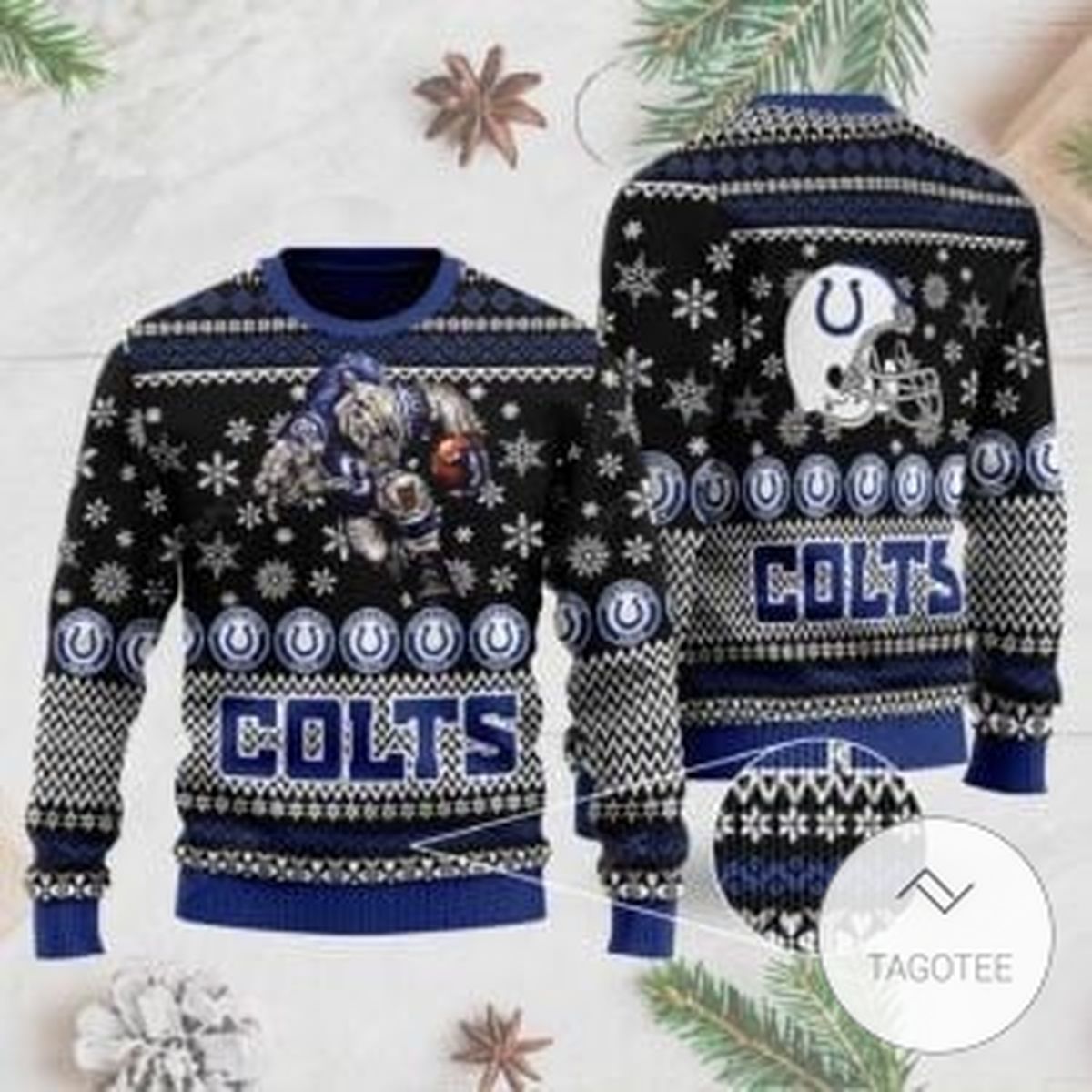 Indianapolis Colts Sweatshirt Knitted Ugly Christmas Sweater
