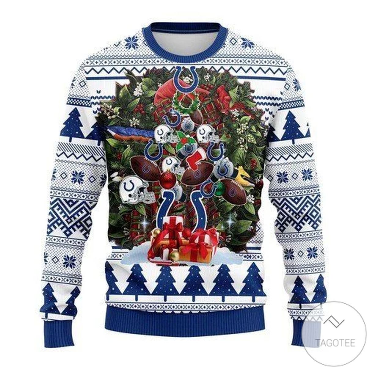 Indianapolis Colts Tree For Unisex Ugly Christmas Sweater