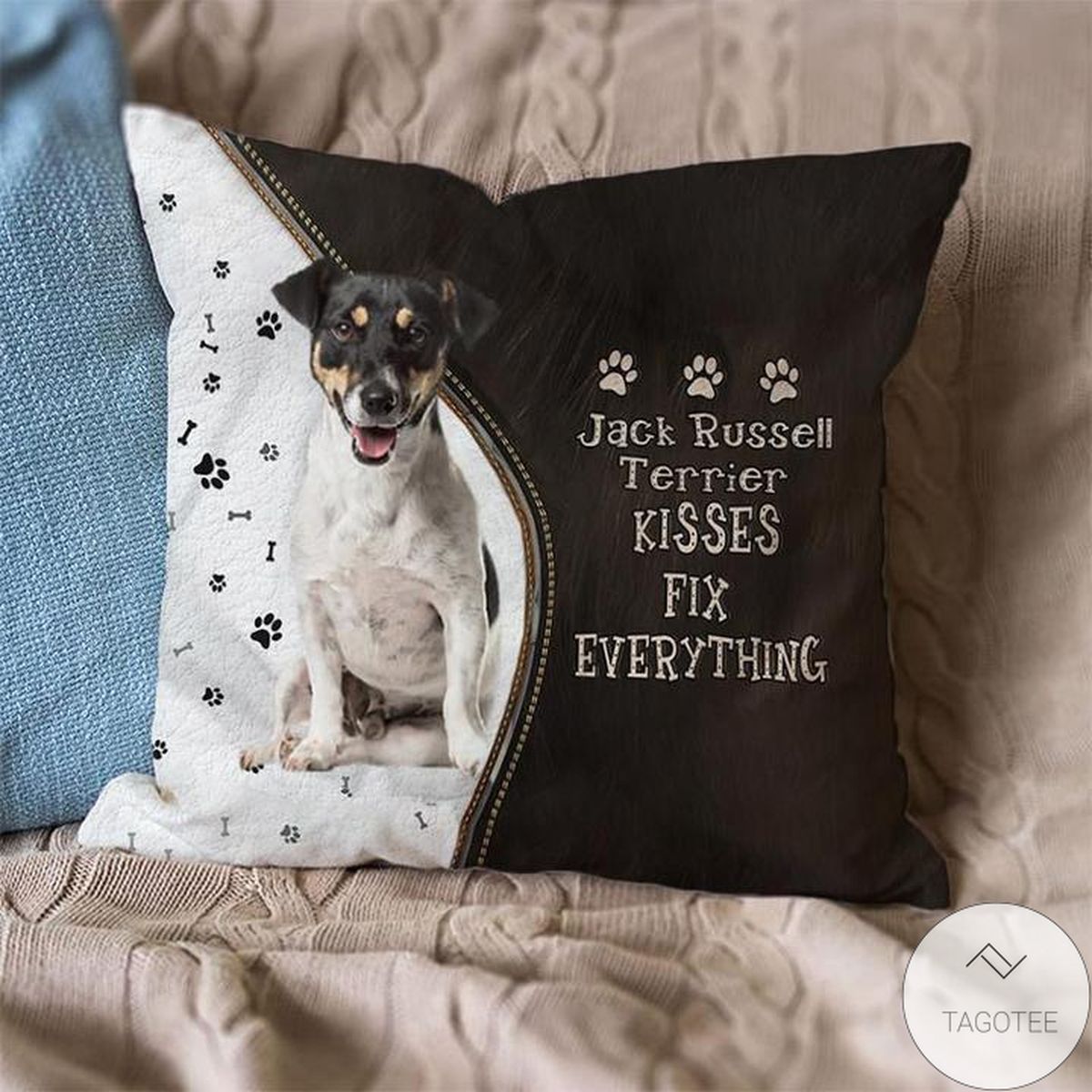 Jack Russell Terrier Kisses Fix Everything Pillowcase