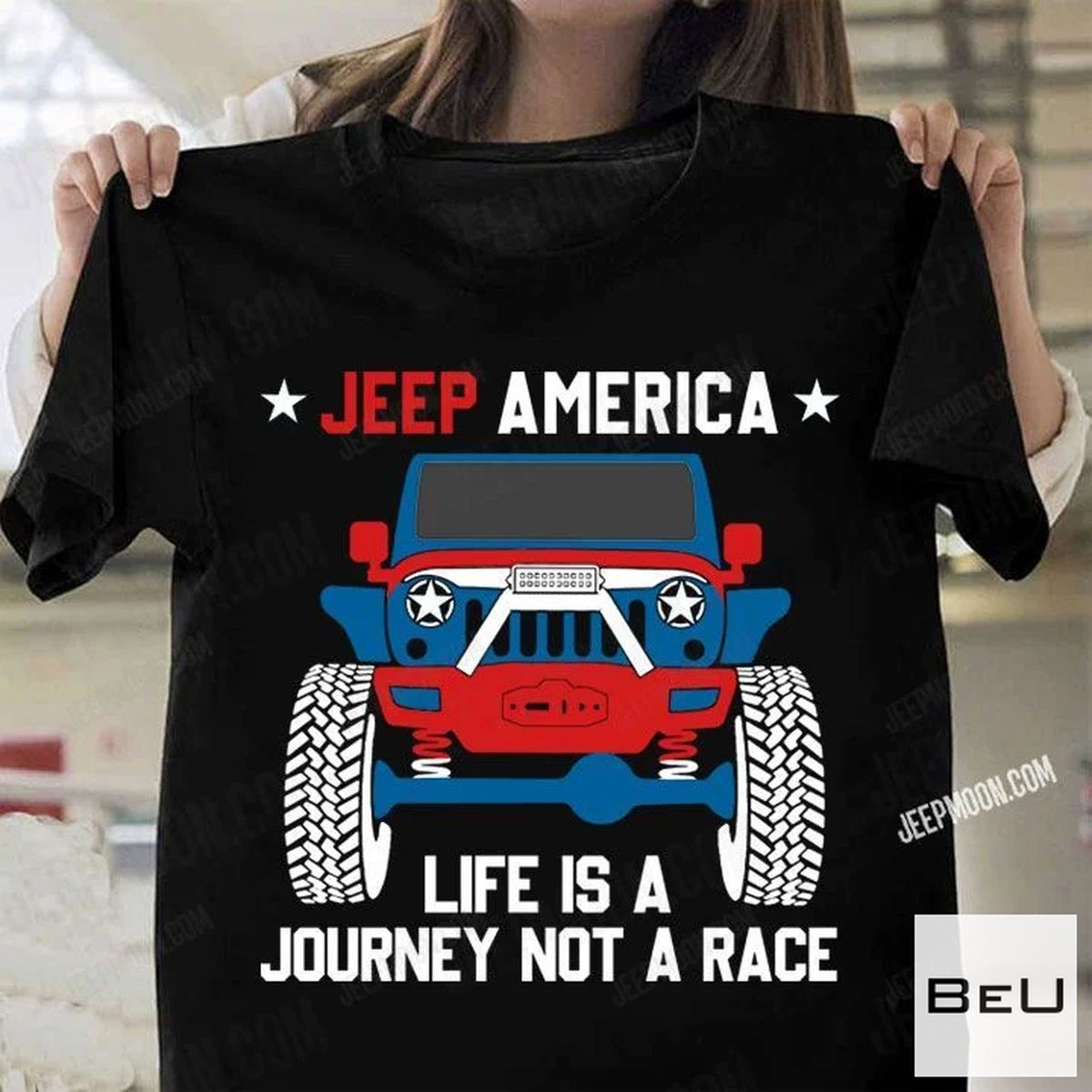 Jeep America Life Is A Journey Not A Race Shirt