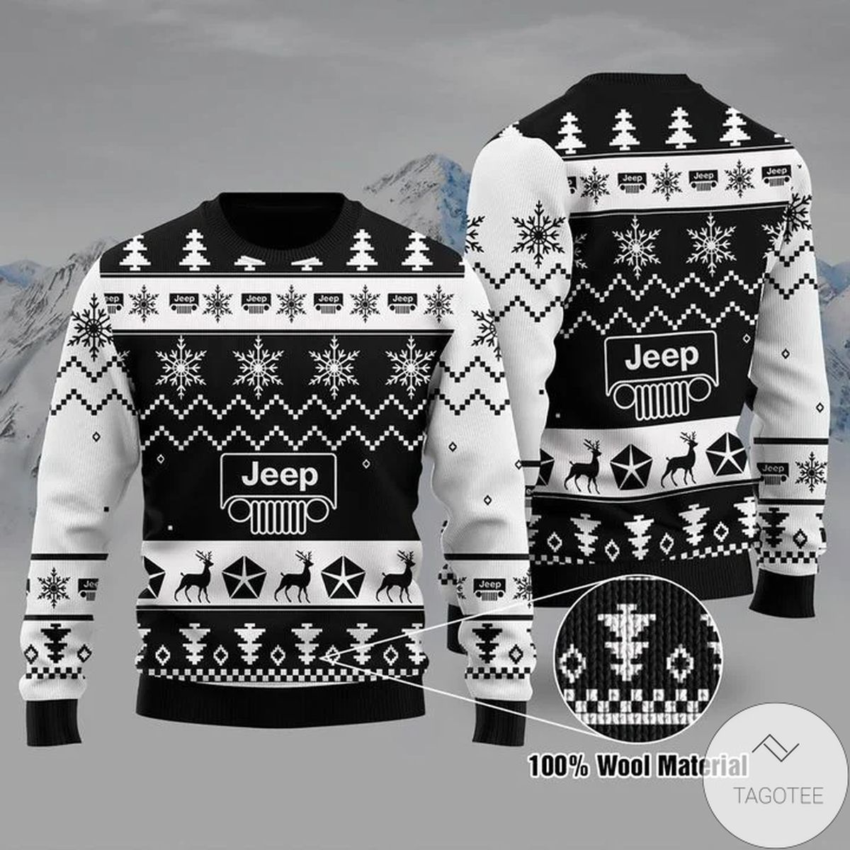 Jeep For Unisex Ugly Christmas Sweater