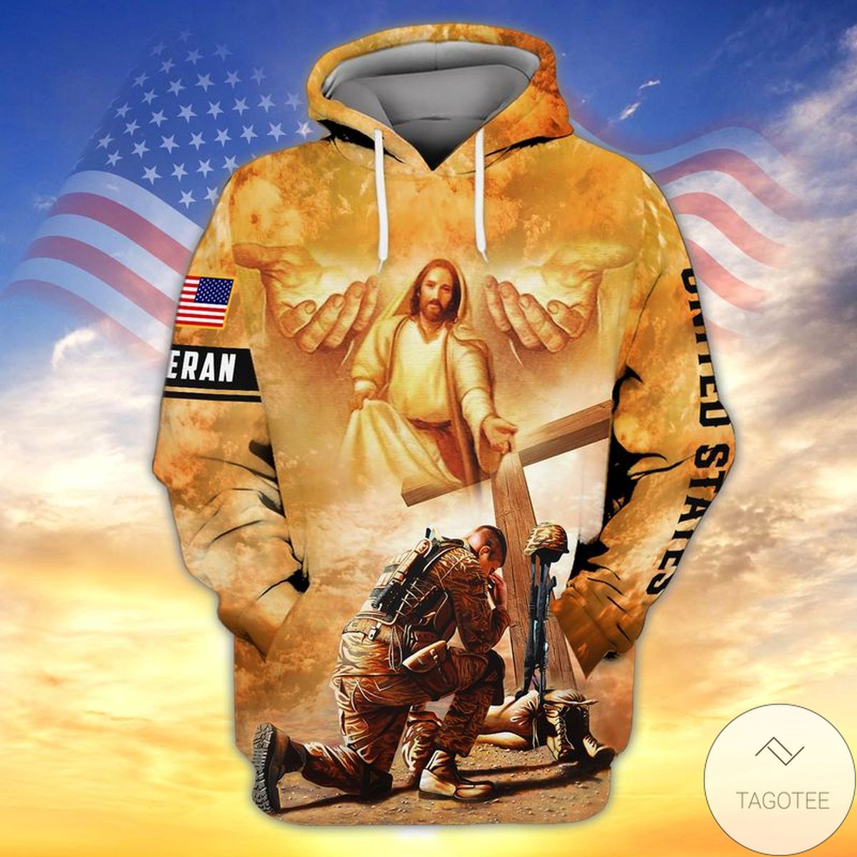 Jesus Christ And The American Veteran 3d Hoodie