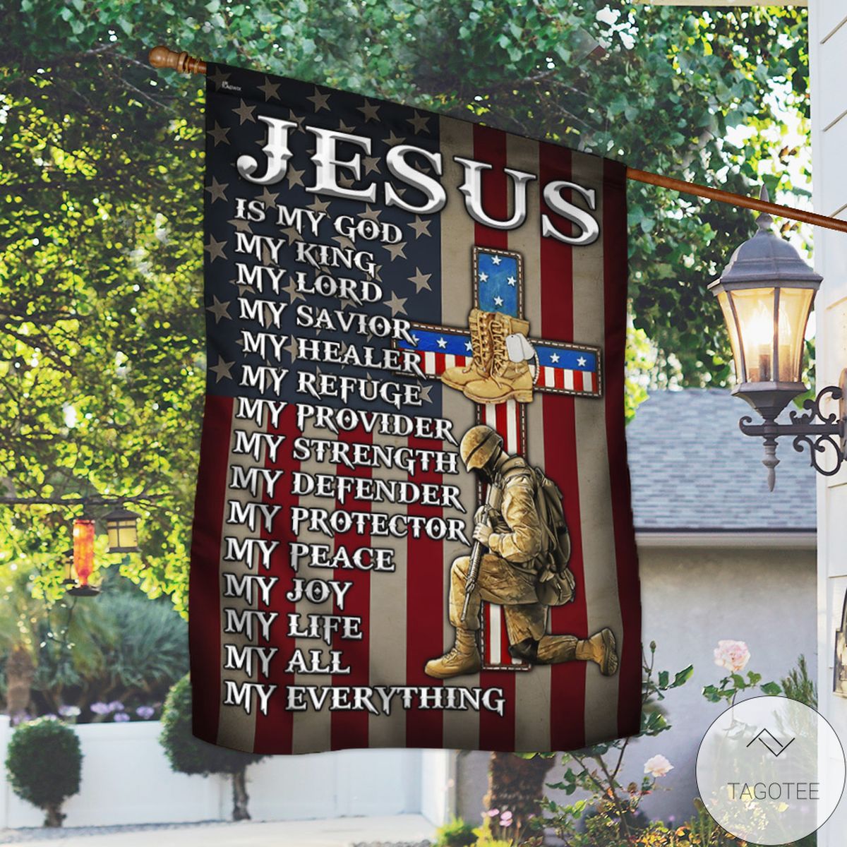 Jesus Is My Everything Veteran Flag