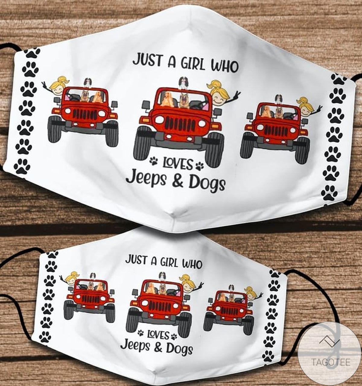 Just A Girl Who Loves Jeep And Dogs Face Mask