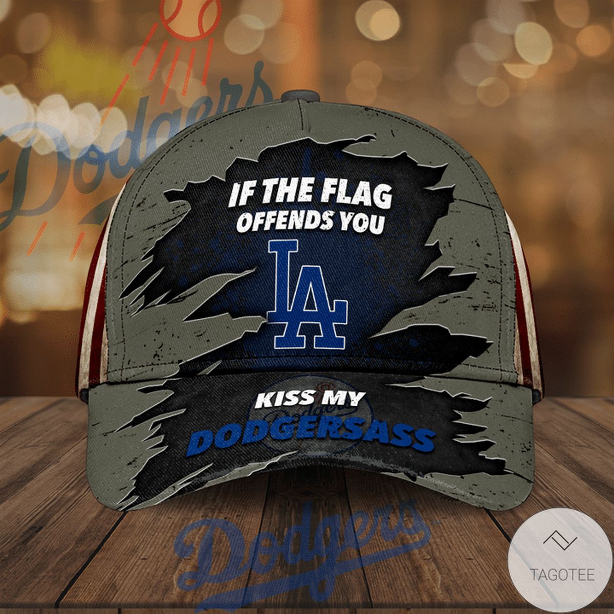 Los Angeles Dodgers If The Flag Offends You Kiss My Dogersass Cap