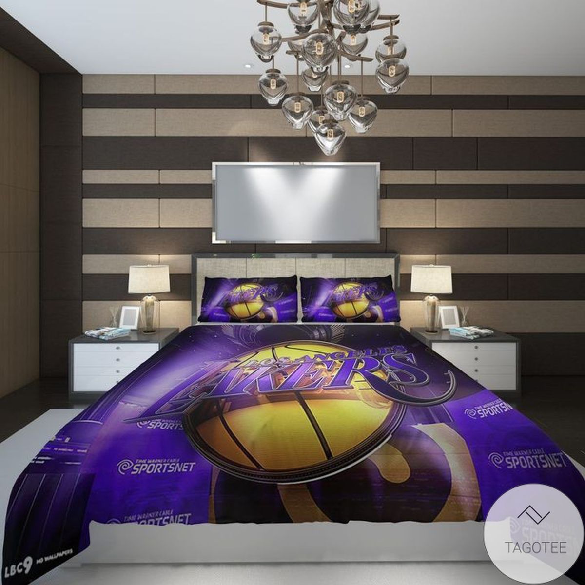 Los Angeles Lakers Basketball Full Printed Bedding Set
