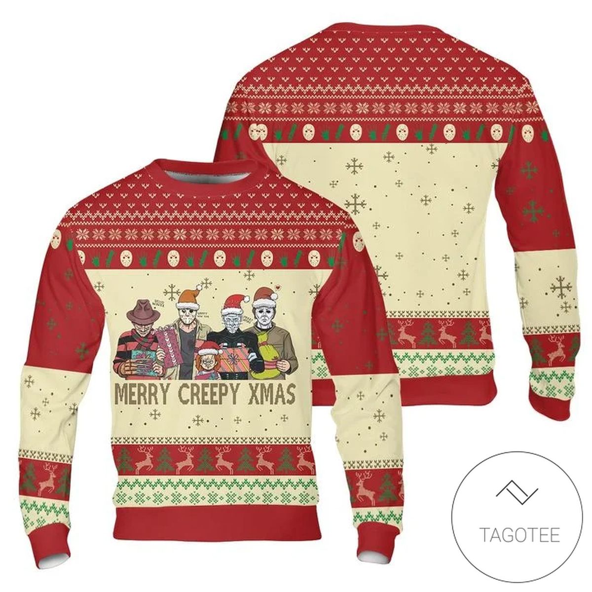 Merry Creepy Xmas Ugly Christmas Sweater