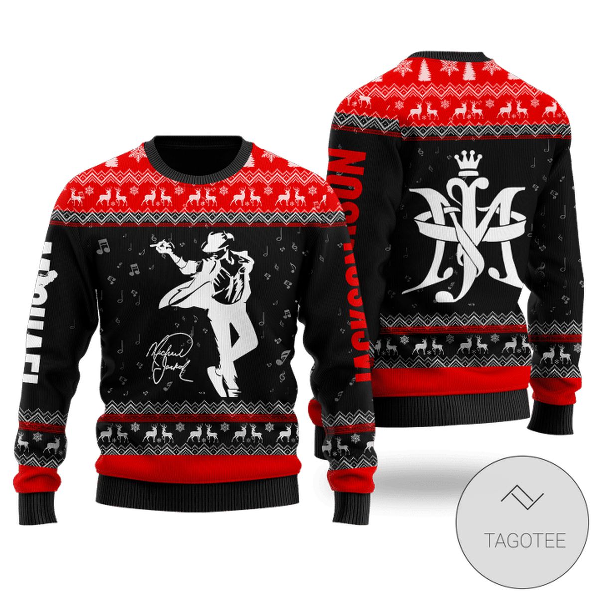 Michael Jackson Black Ugly Christmas Sweater