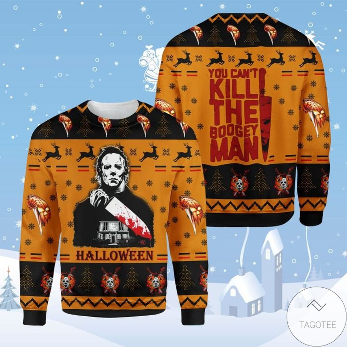 Michael Myers You Can't Kill the Boogeyman Ugly Christmas Sweater