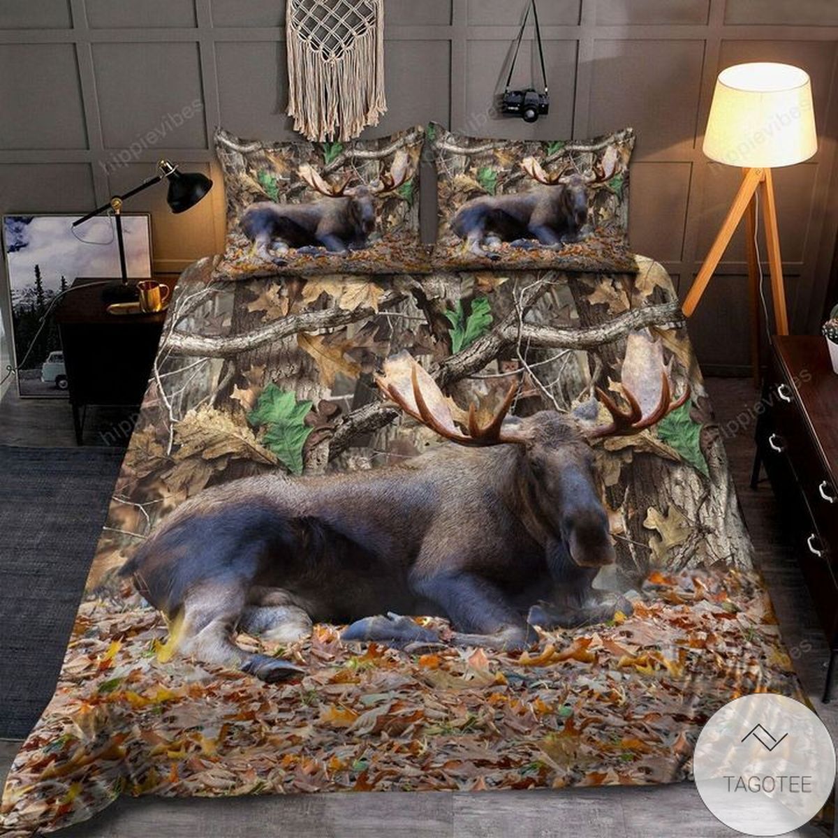 Moose Hunting Bedding Set