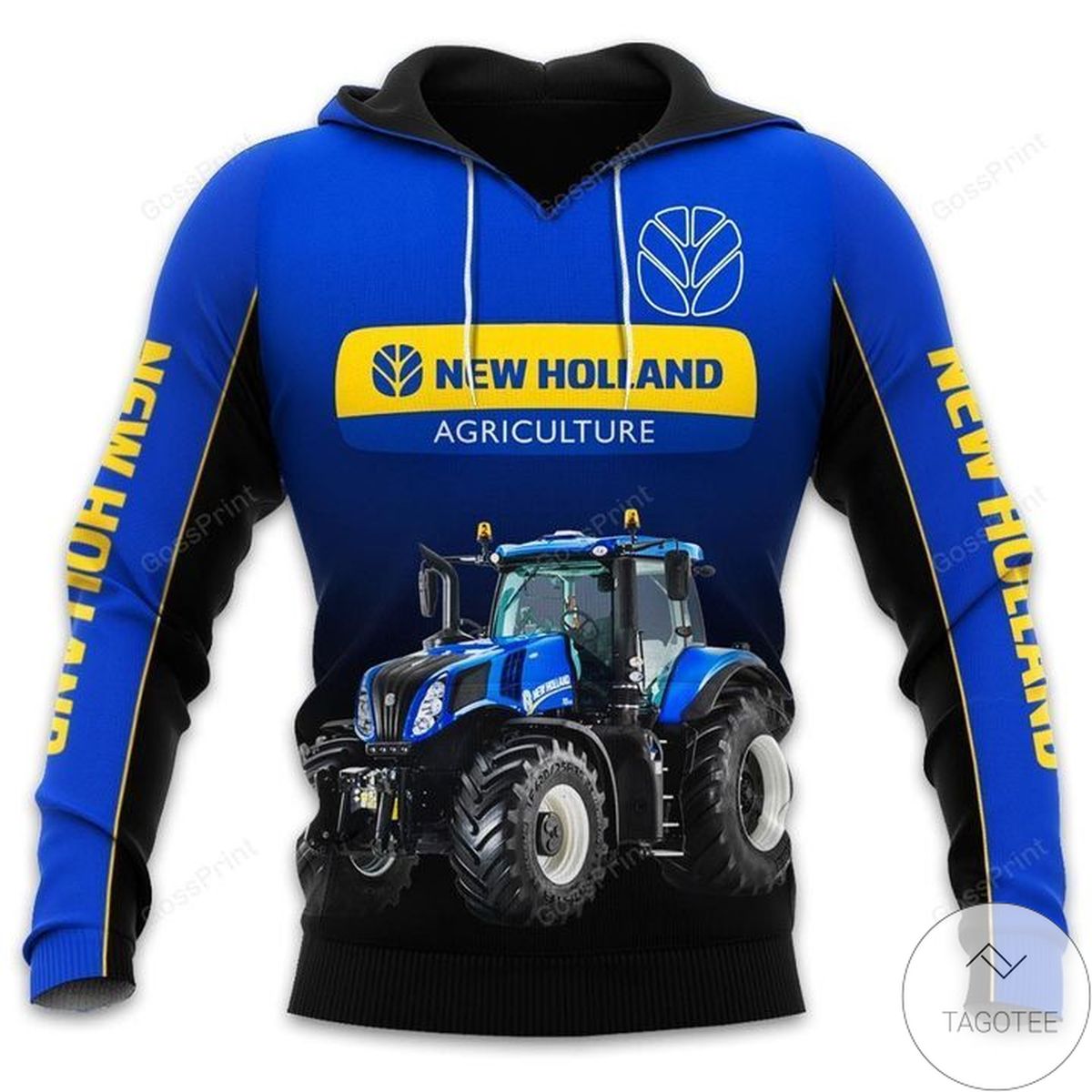 New Holland Agriculture 3d All Over Printed Hoodie