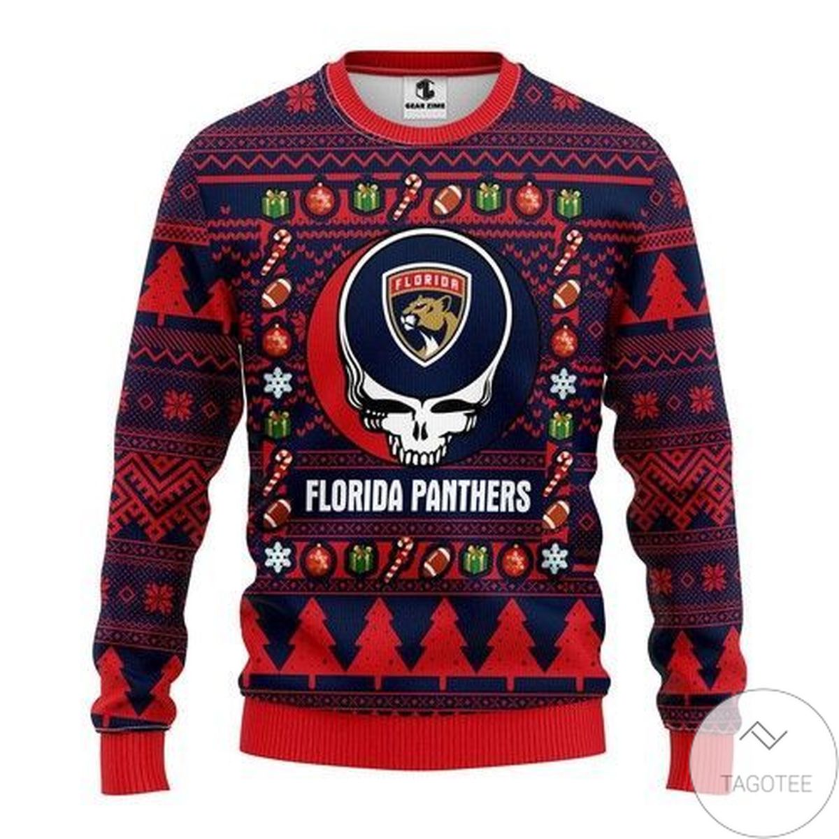 Nhl Florida Panthers Grateful Dead Ugly Christmas Sweater