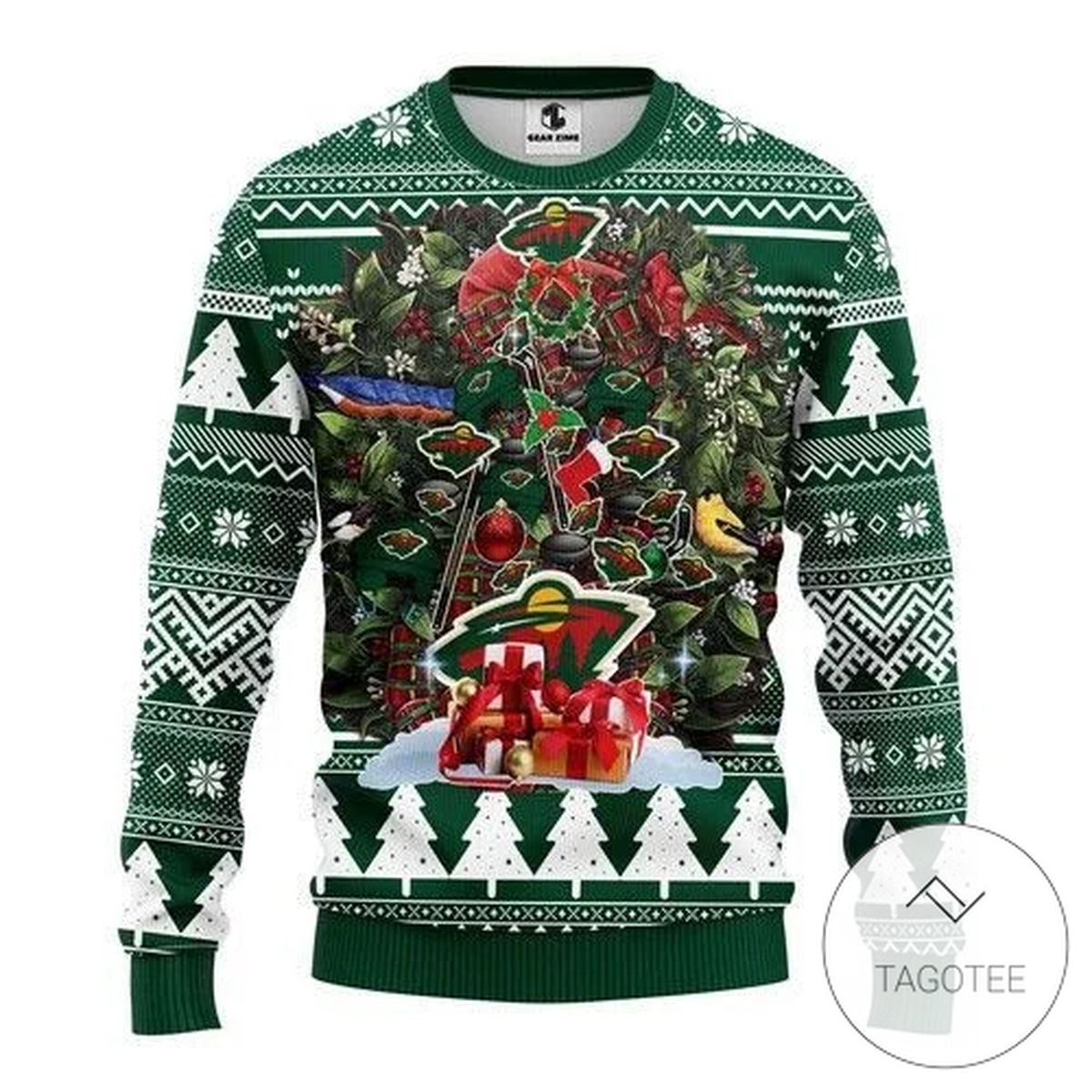Nhl Minnesota Wild Sweatshirt Knitted Ugly Christmas Sweater