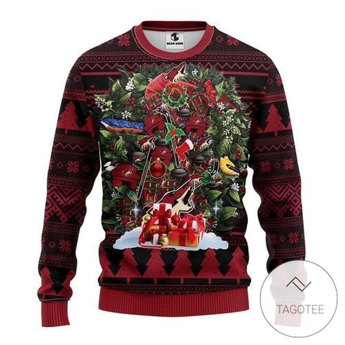 Nhl Phoenix Coyotes Sweatshirt Knitted Ugly Christmas Sweater