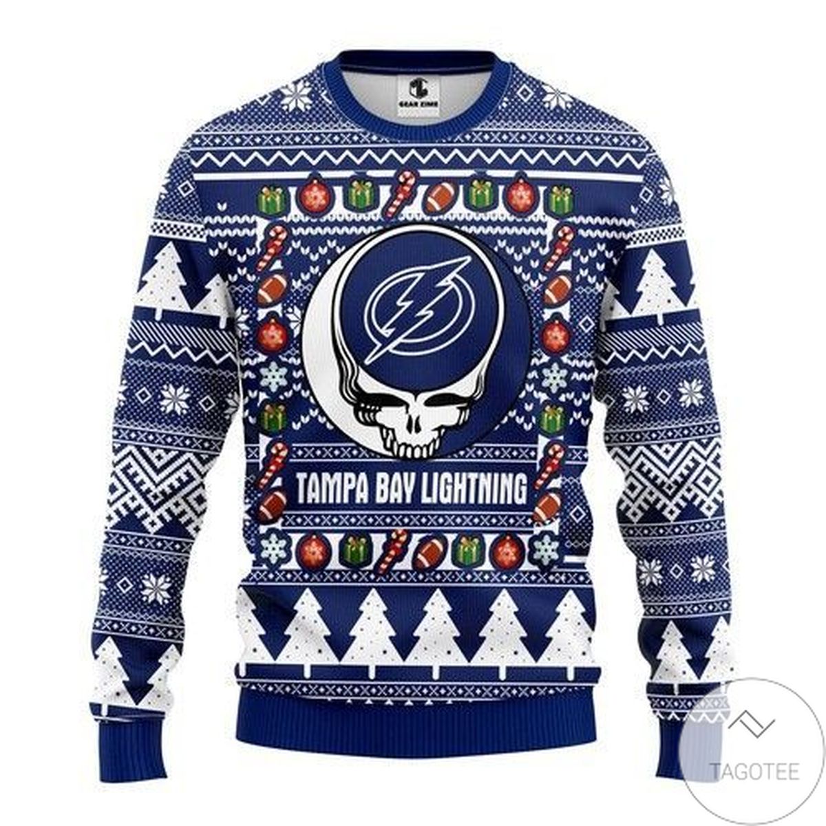 Nhl Tampa Bay Lightning Grateful Dead Ugly Christmas Sweater