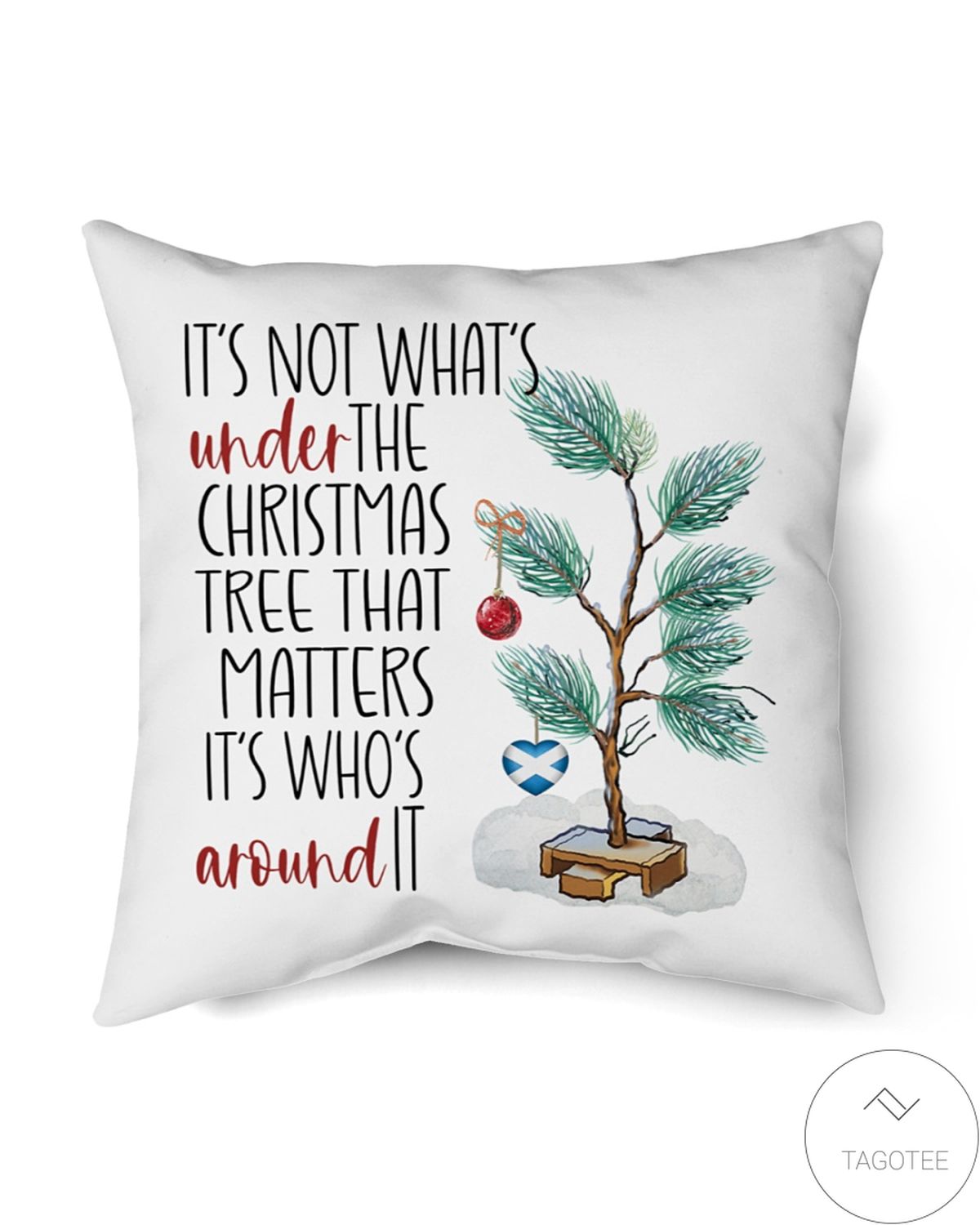 Norway It's Not What's Under The Christmas Tree That Matter Who's Around It Pillowcase