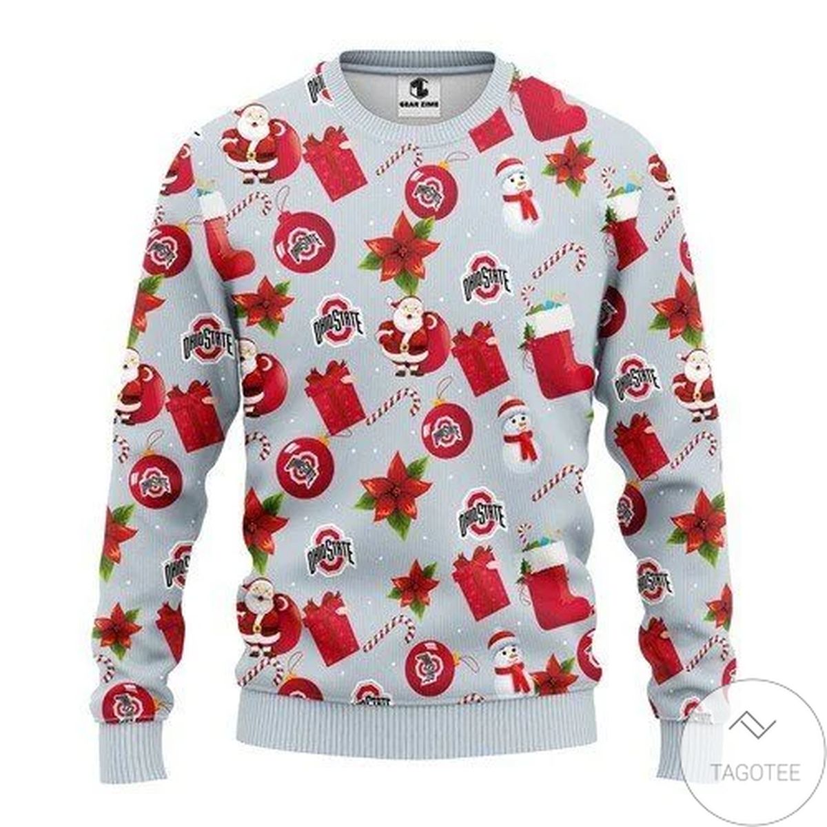 Ohio State Buckeyes For Unisex Ugly Christmas Sweater