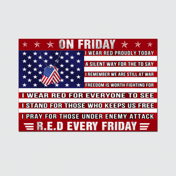 On Friday Red Every Friday Poster