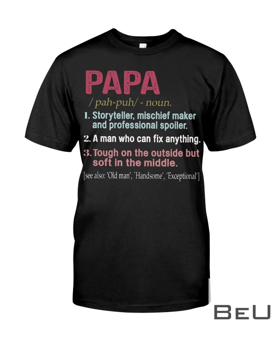 Papa Noun Definition Shirt