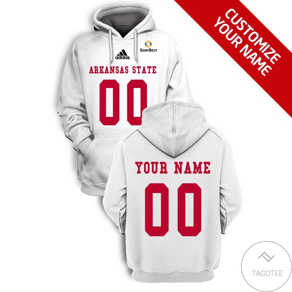 Personalized Arkansas State Red Wolves Branded Unisex 3d Hoodie