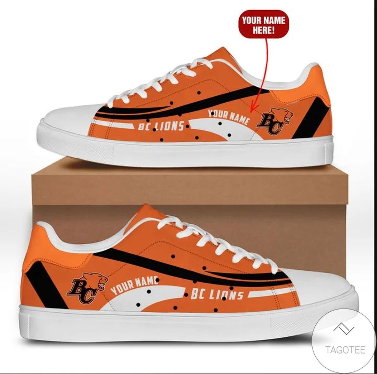 Personalized Bc Lions Stan Smith Shoes