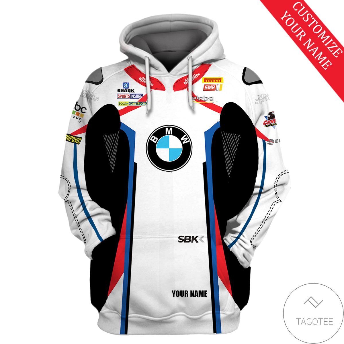 Personalized Bmw Rallying Branded Unisex 3d Hoodie