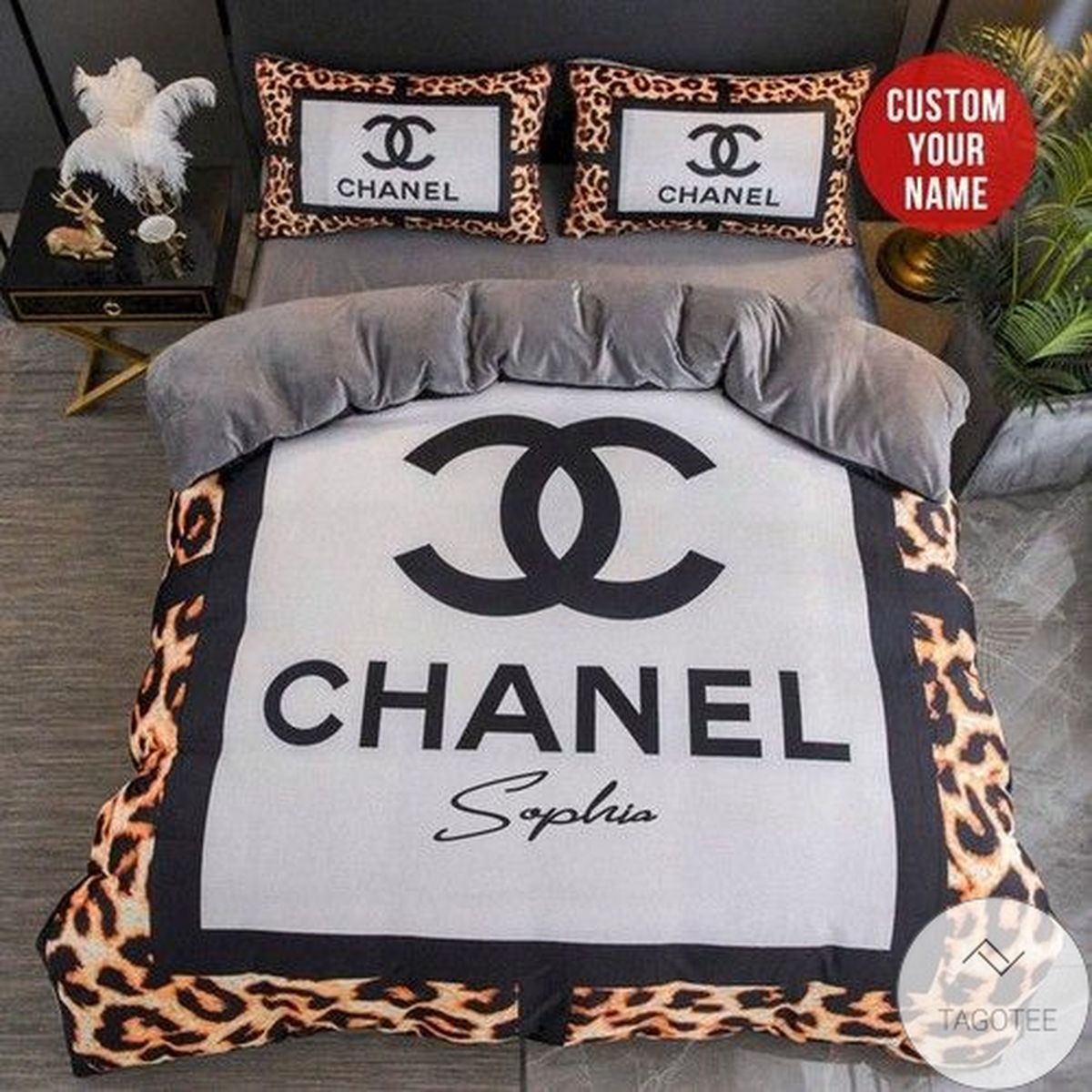 Personalized Chanel Luxury Logo Bedding Set
