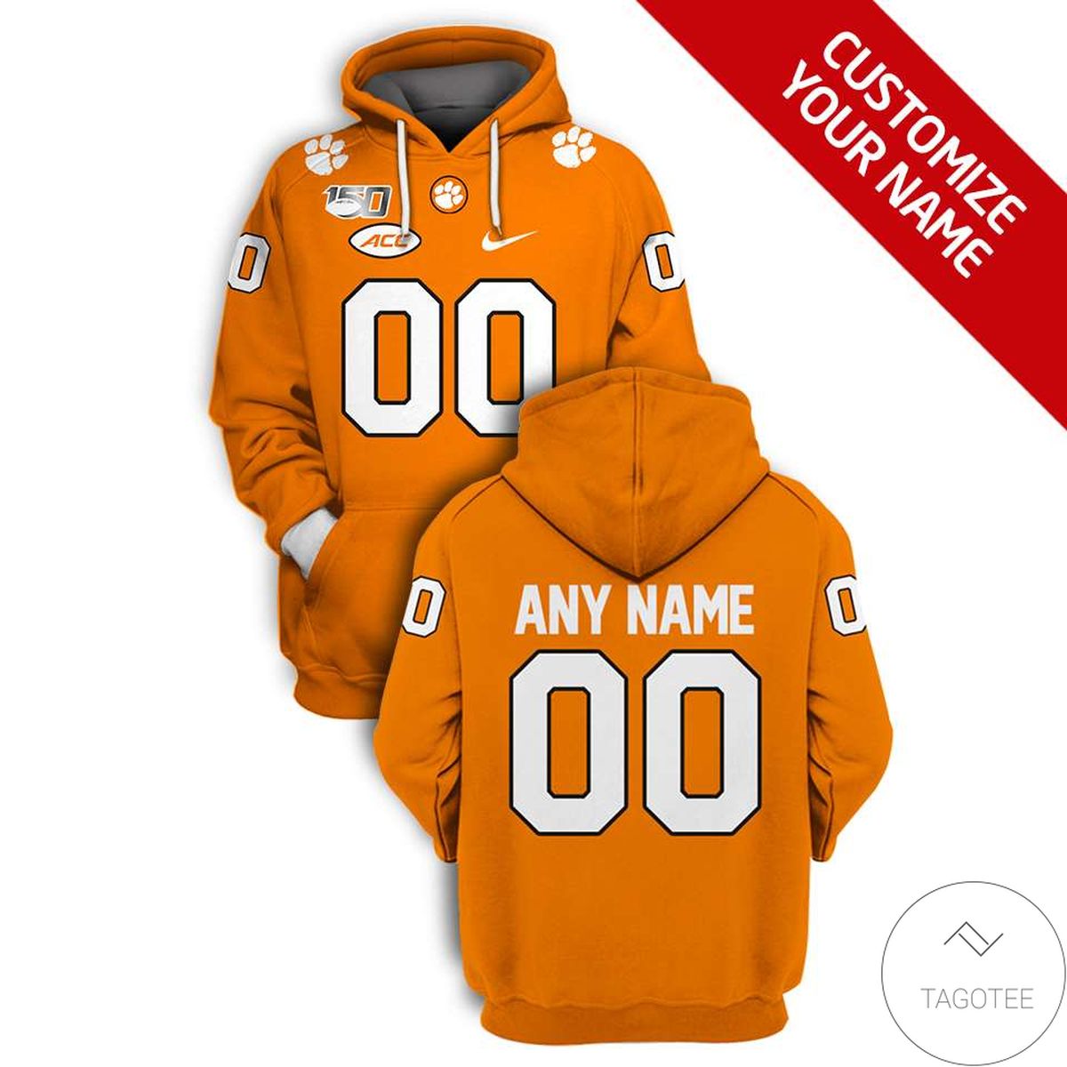 Personalized Clemson Tigers Branded Unisex 3d Hoodie