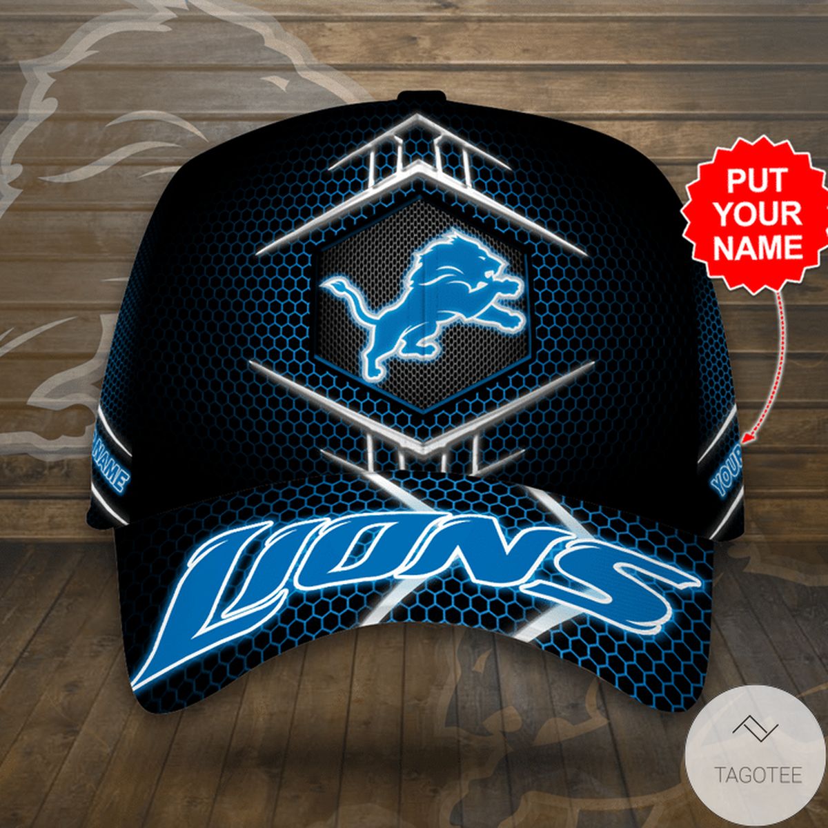 Personalized Detroit Lions Cap