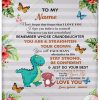 Personalized Dinosaur Never Forget That Forget That I Love You Fleece Blanket