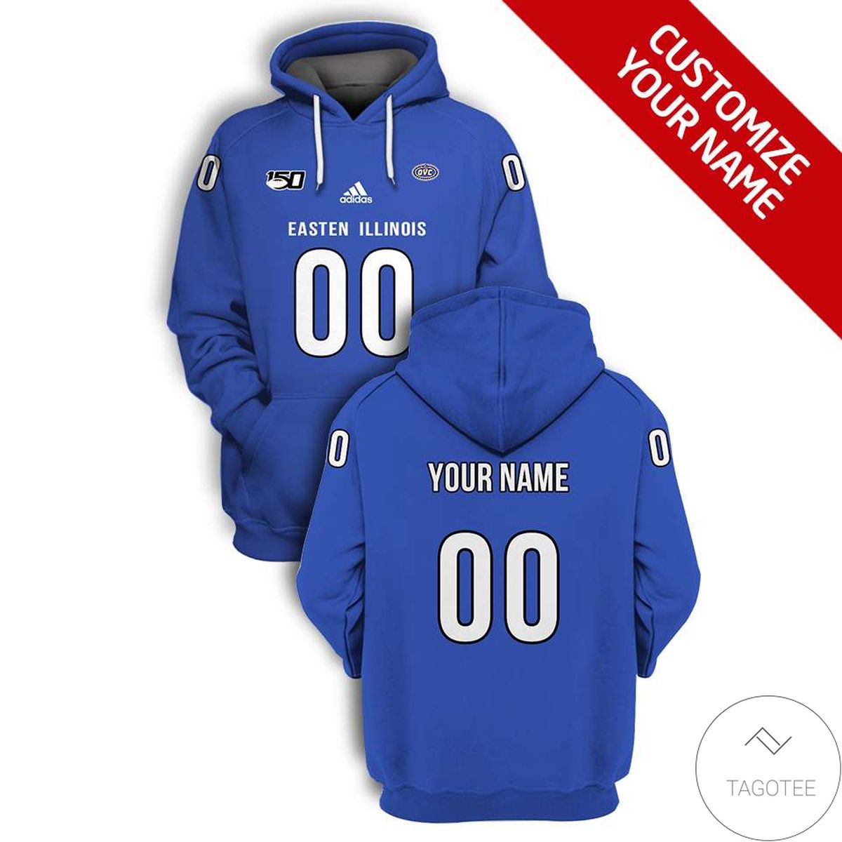 Personalized Eastern Illinois Panthers Branded Team Unisex 3d Hoodie