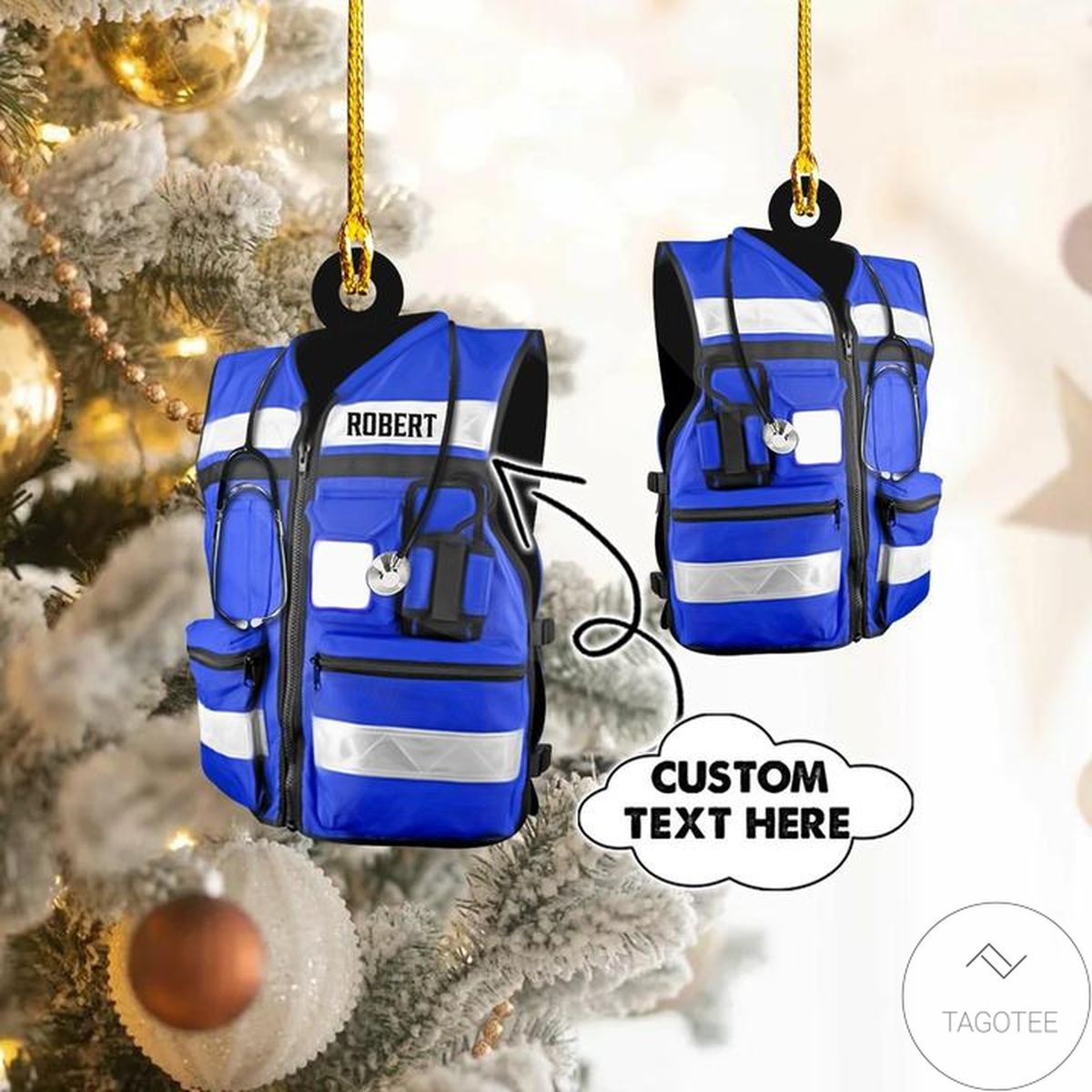 Personalized Ems Emt Paramedic Shaped Ornament